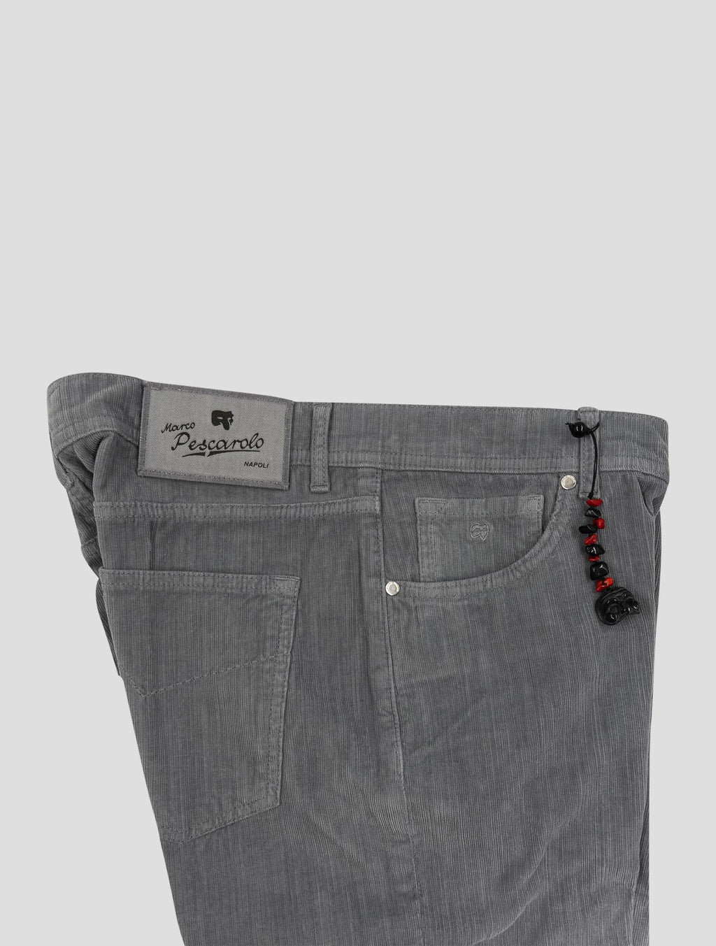 Marco Pescarolo Gray Cotton Ea Velvet Jeans 3