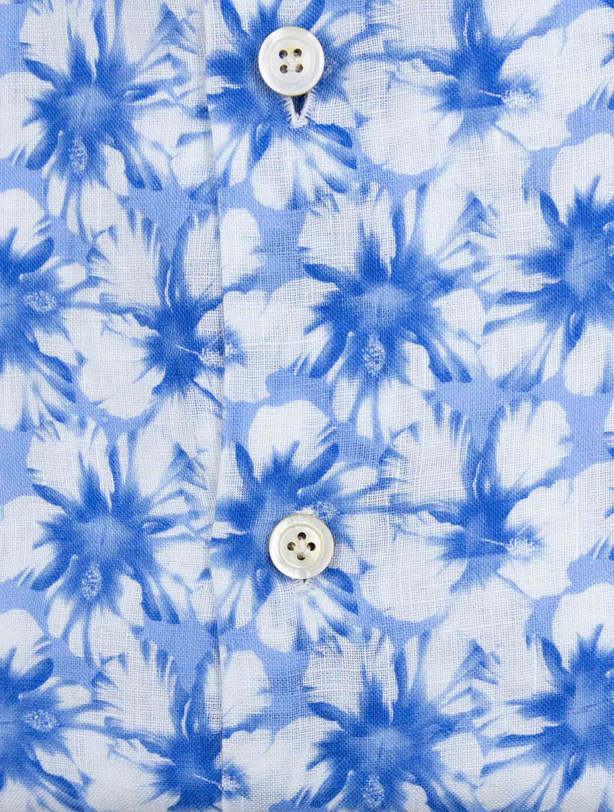 Kiton Blue White Linen Shirt 3