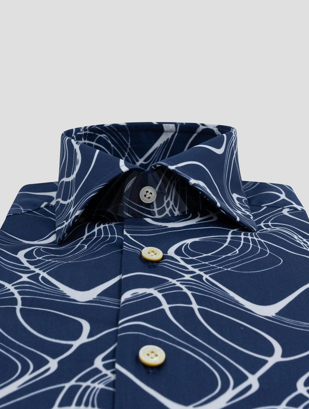 Kiton Blue White Cotton Ea Shirt 2