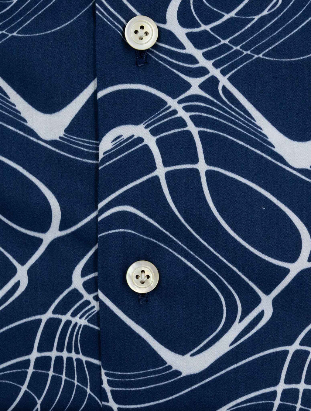 Kiton Blue White Cotton Ea Shirt 3