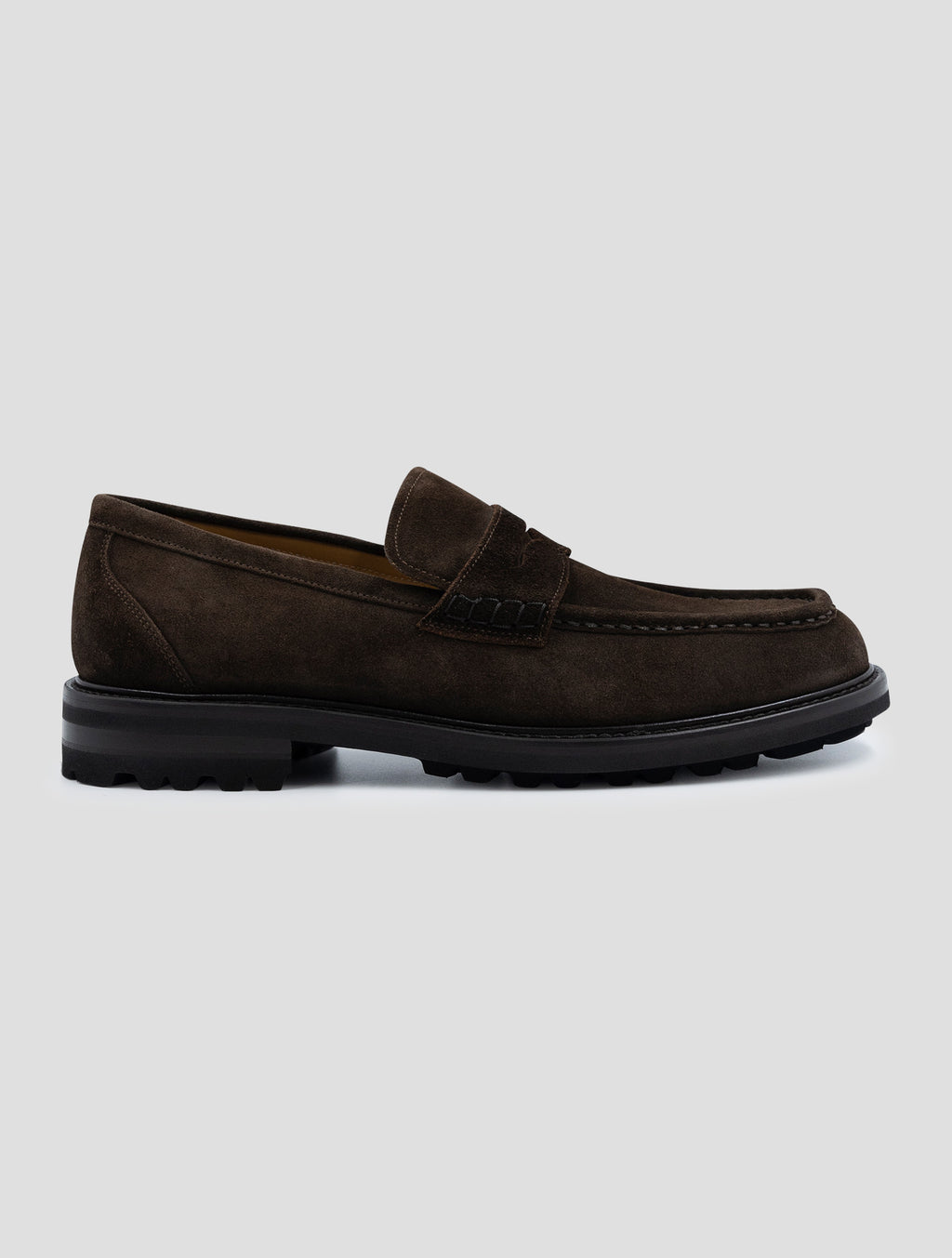Kiton Brown Leather Suede Loafers 1