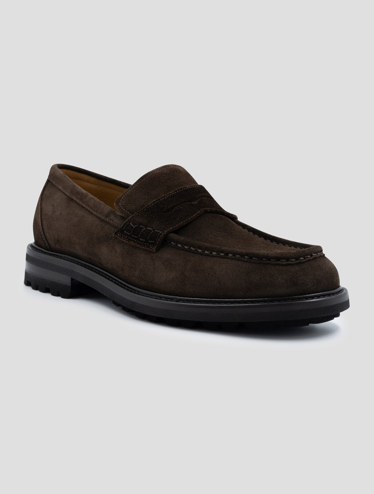 Kiton Brown Leather Suede Loafers 2