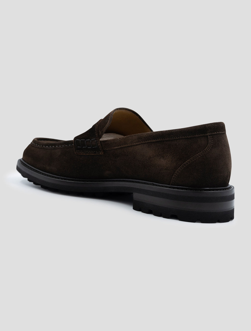 Kiton Brown Leather Suede Loafers 3