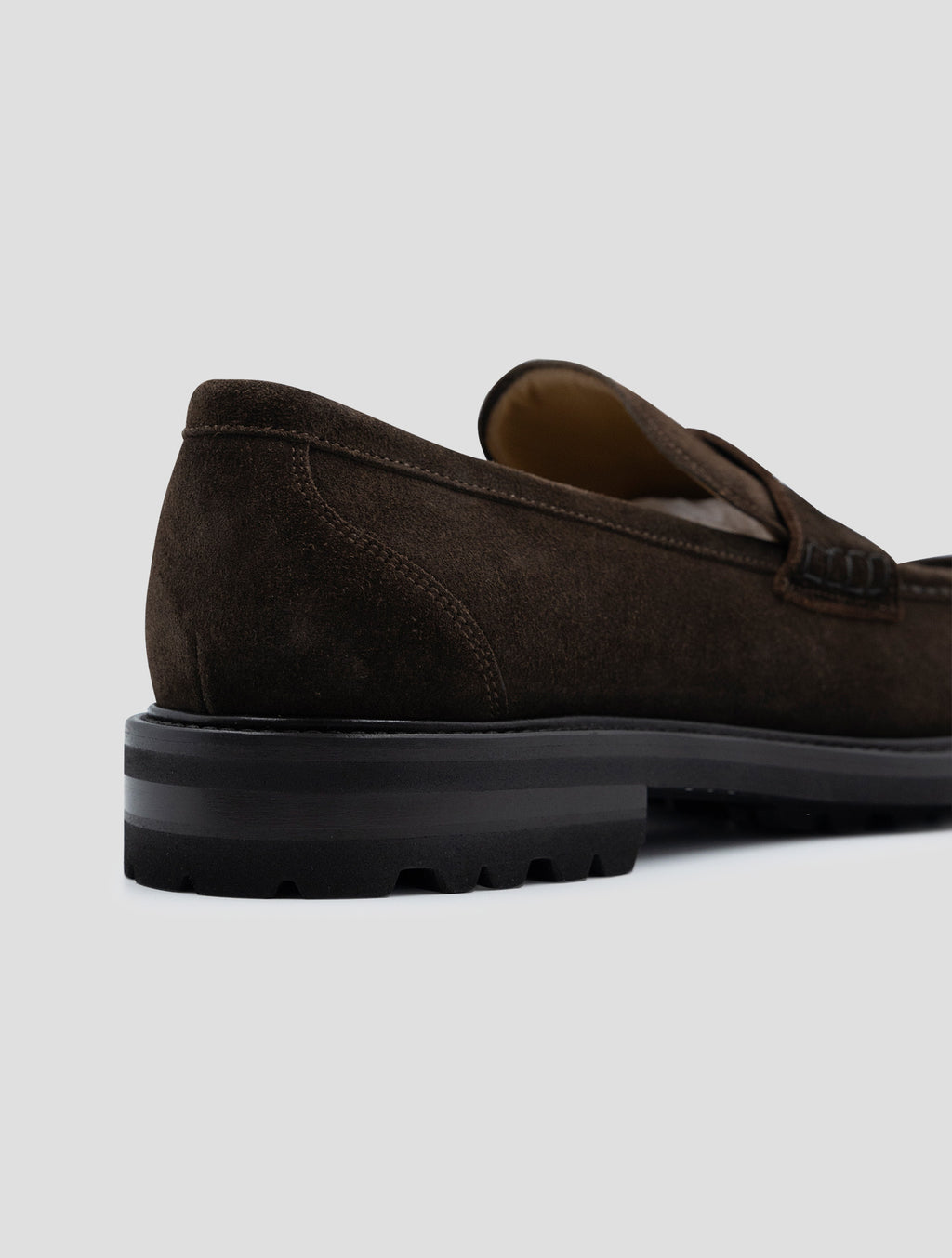 Kiton Brown Leather Suede Loafers 4
