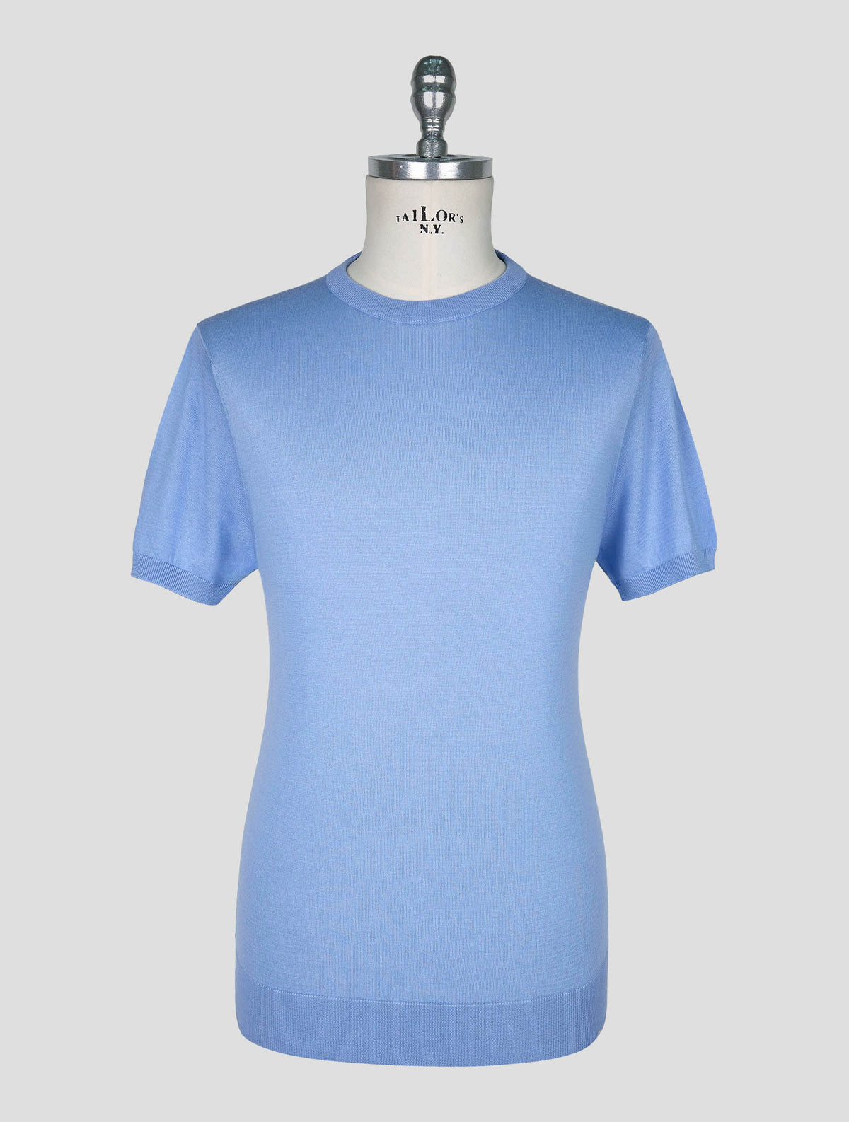 Kiton Light Blue  Cotton T-shirt 1