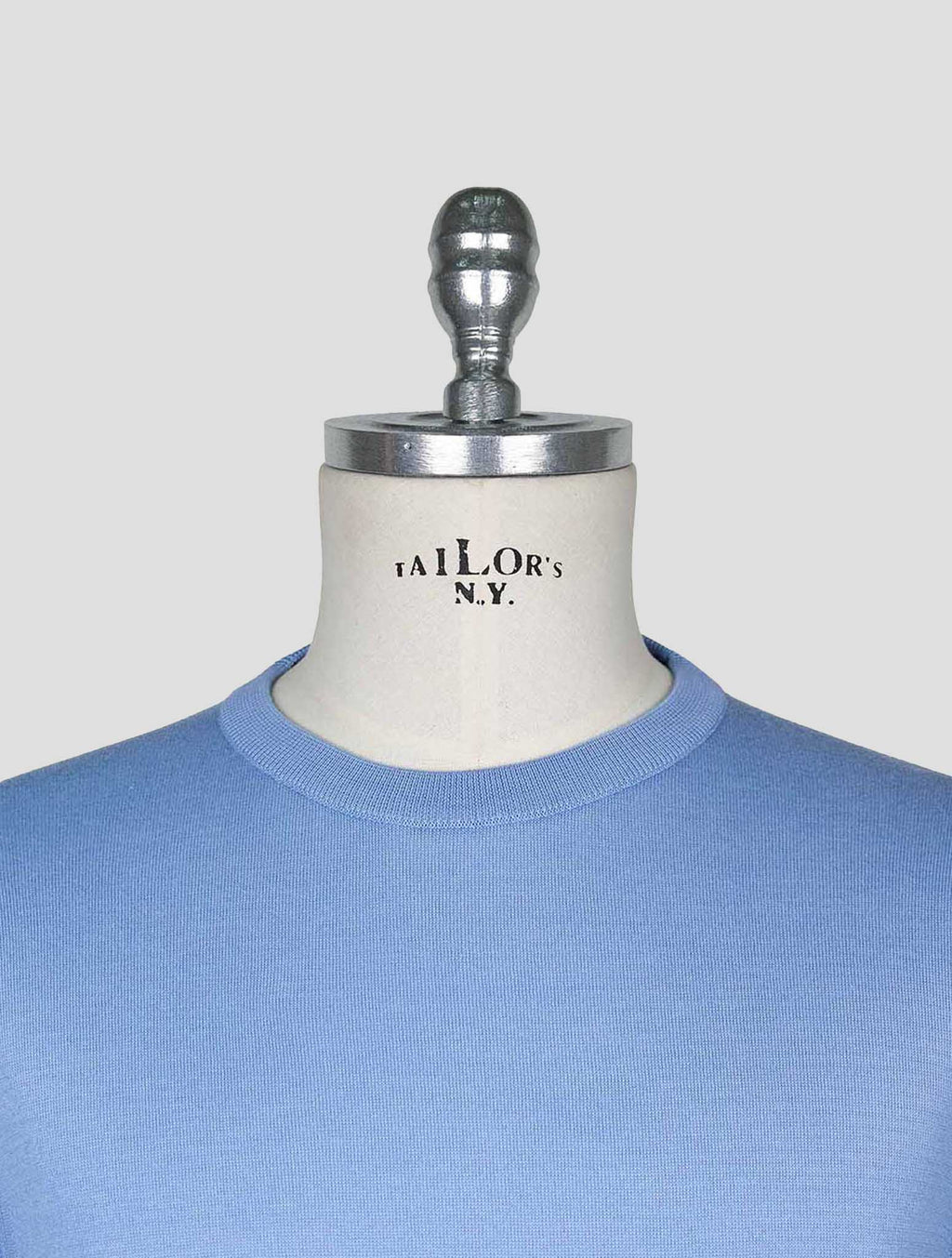 Kiton Light Blue  Cotton T-shirt 4
