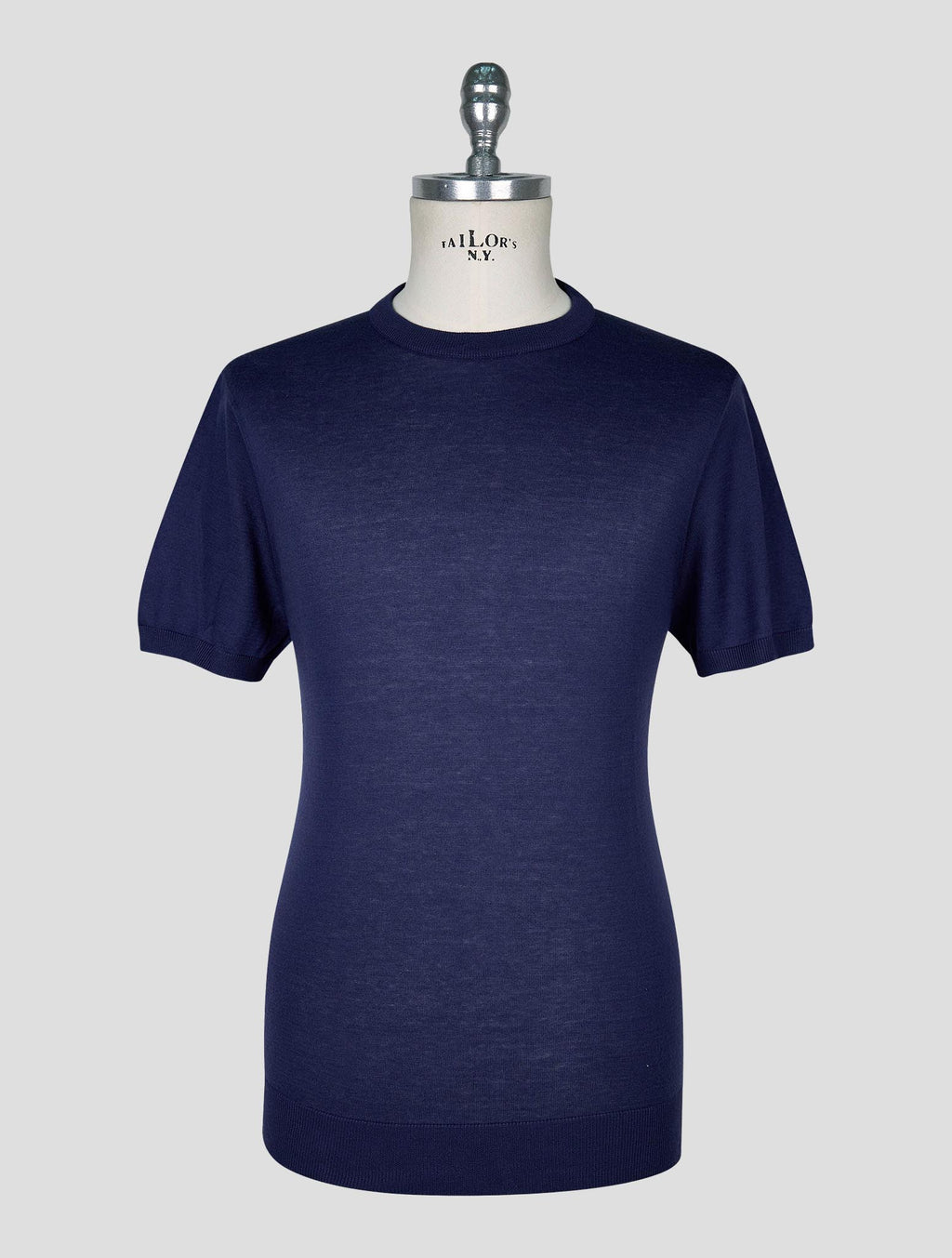 Kiton Dark Blue  Cotton T-shirt 1
