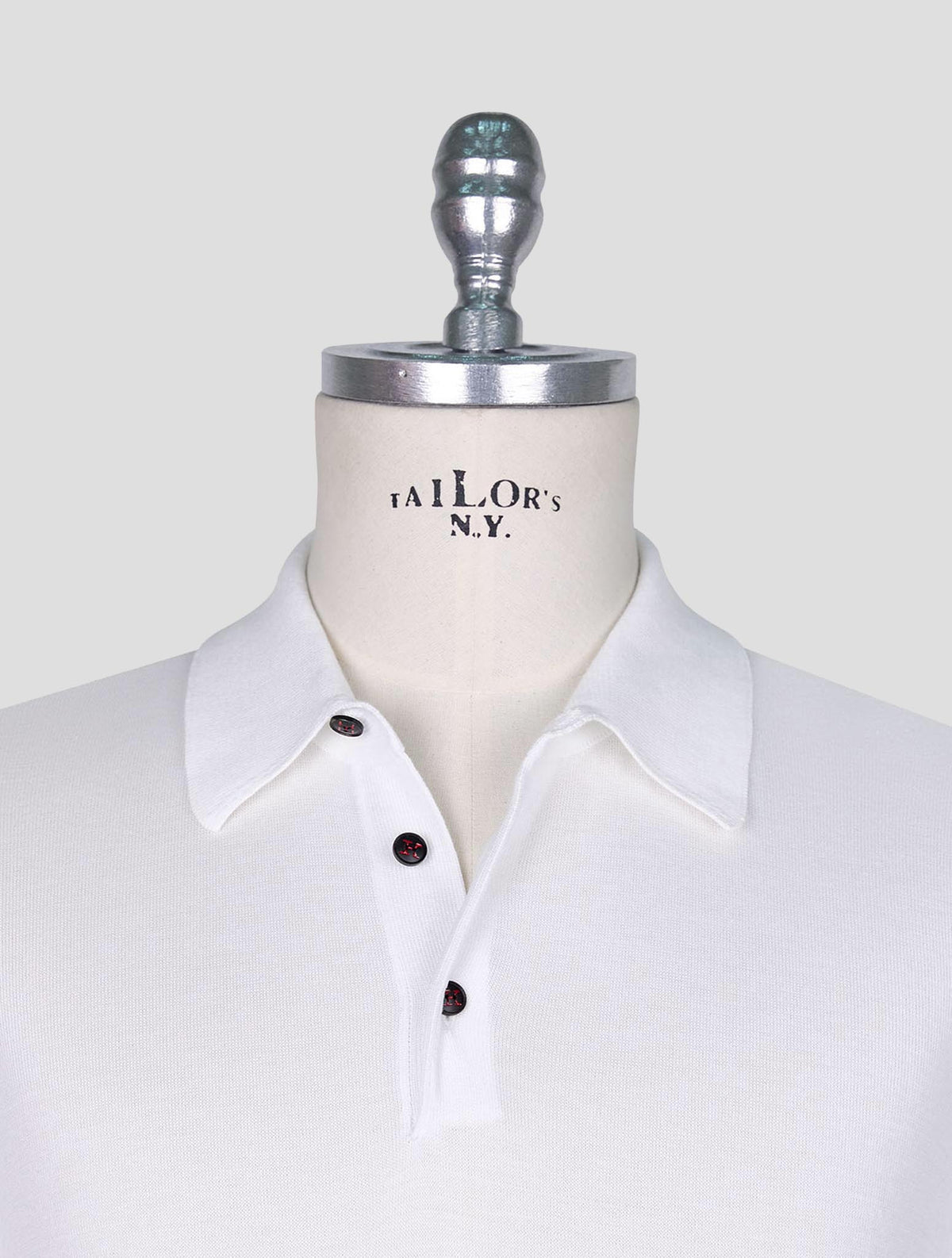 Kiton White Cotton Polo 4