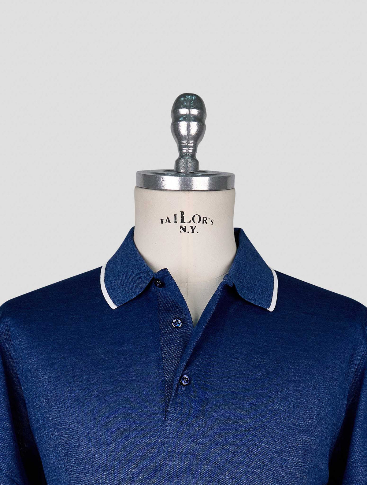 Cesare Attolini Blue Cotton Polo 4