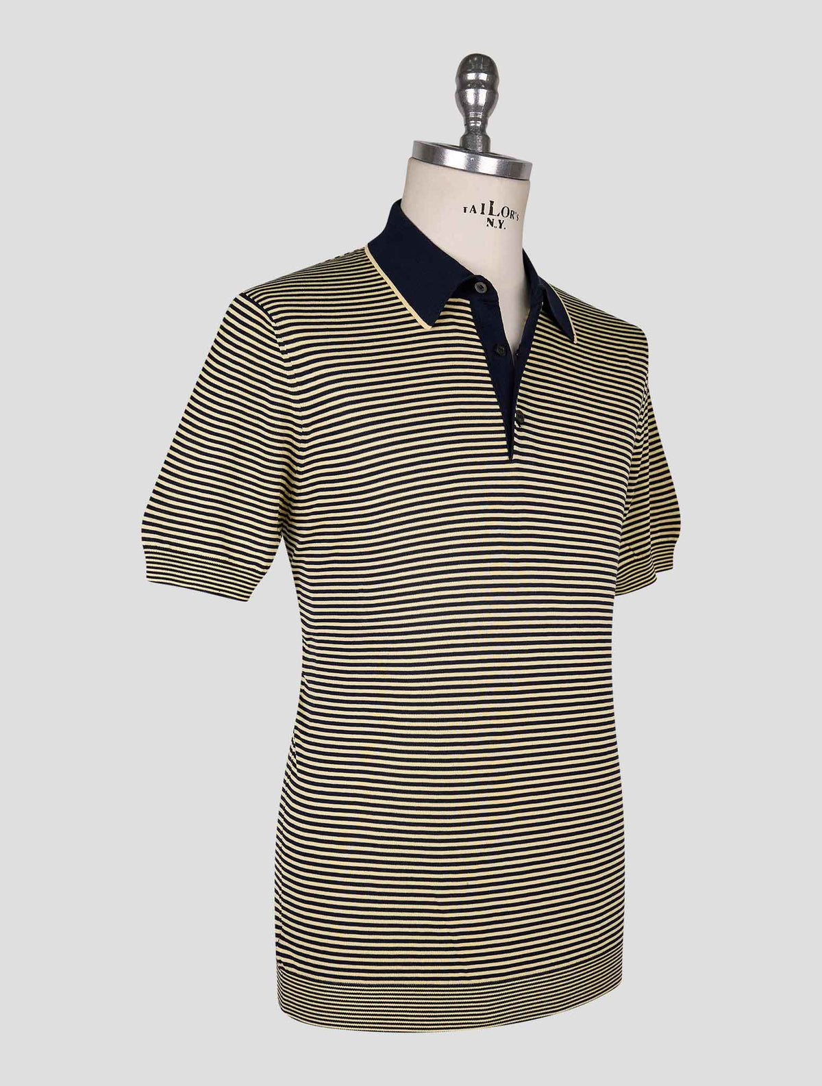Cesare AttolinI Yellow Blue Cotton Polo 2