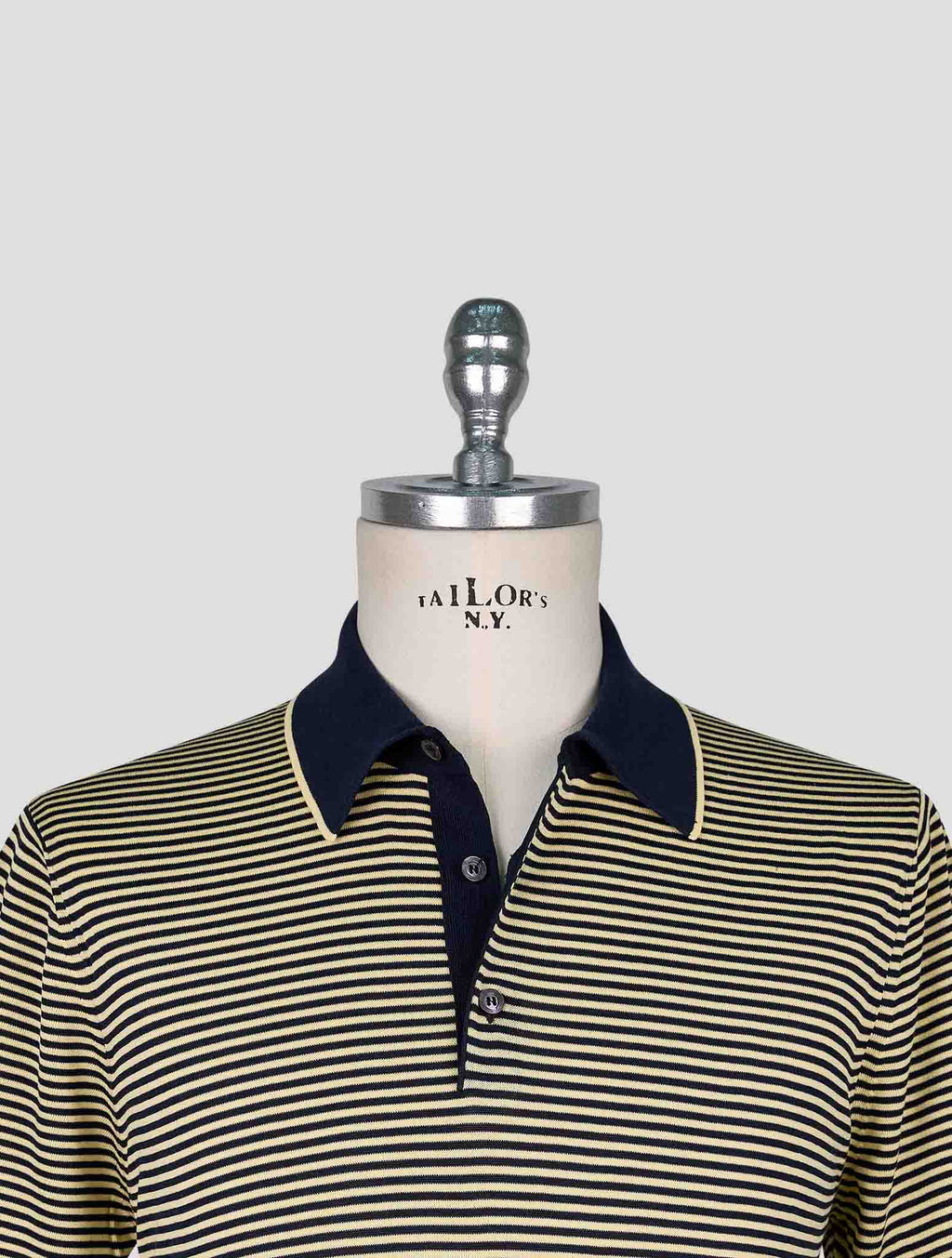 Cesare AttolinI Yellow Blue Cotton Polo 4