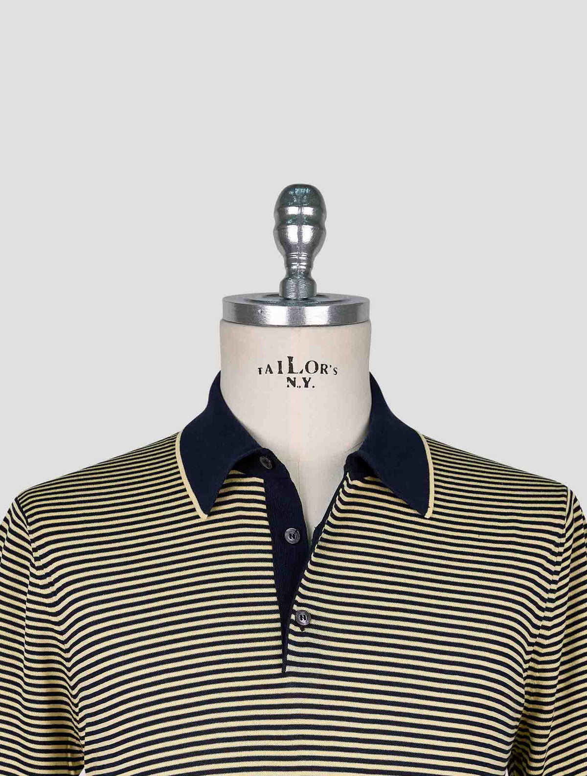 Cesare AttolinI Yellow Blue Cotton Polo 4