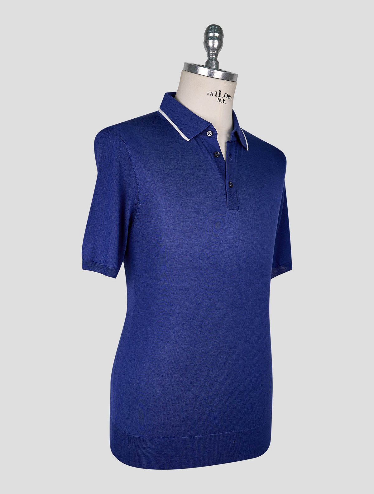 Cesare AttolinI Blue Silk Polo 2