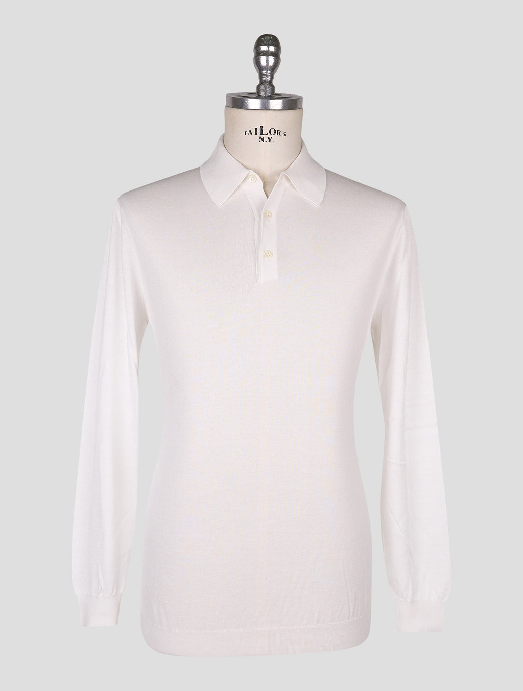 Cesare Attolini White Cotton Sweater Polo 1