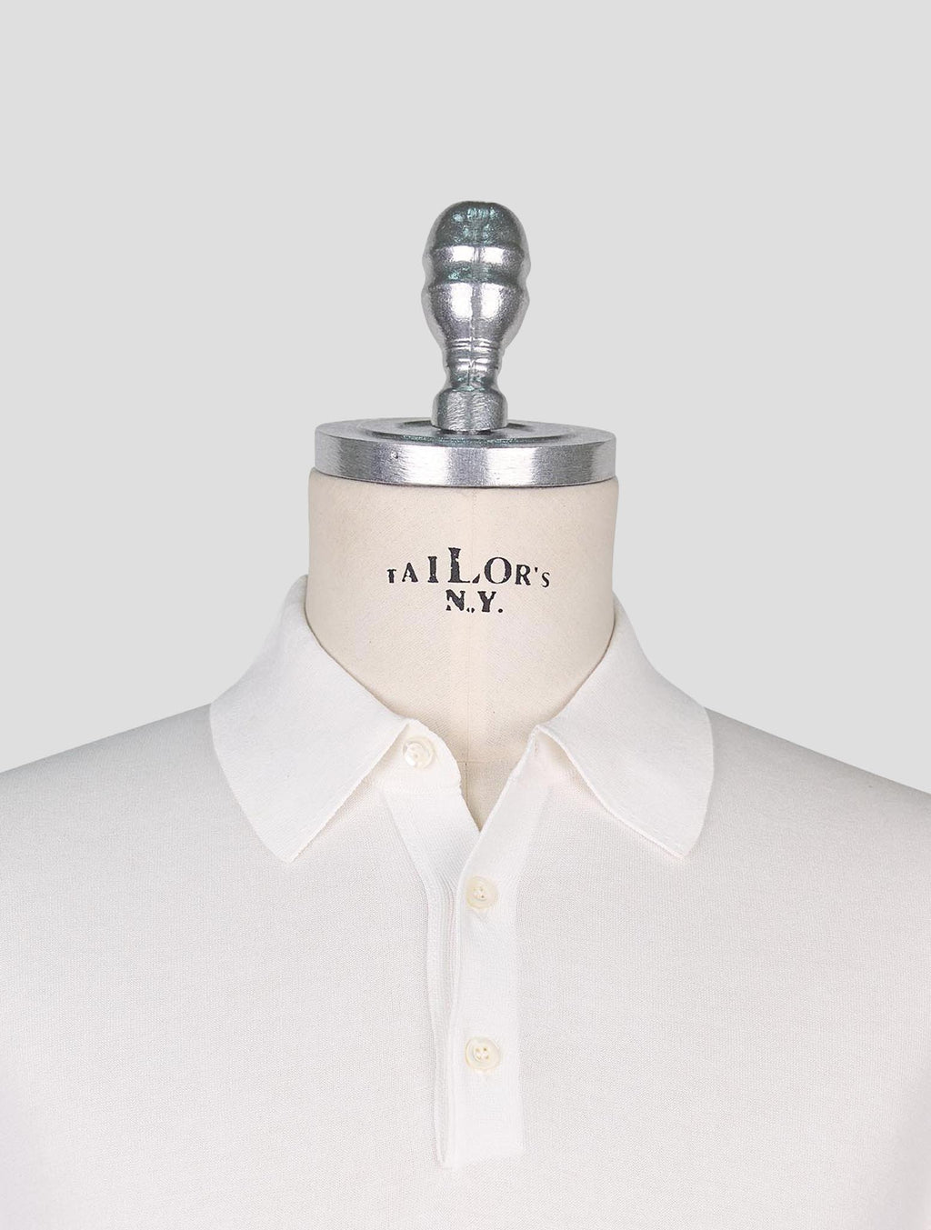 Cesare Attolini White Cotton Sweater Polo 4