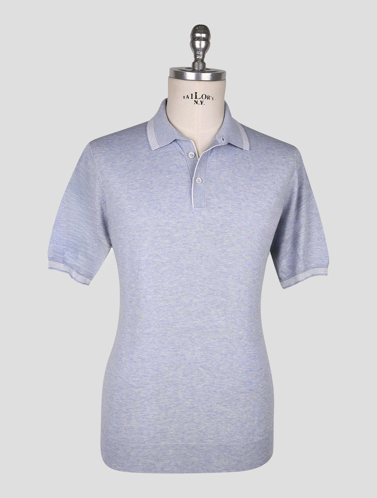 Cesare Attolini Light Blue Cotton Polo 1