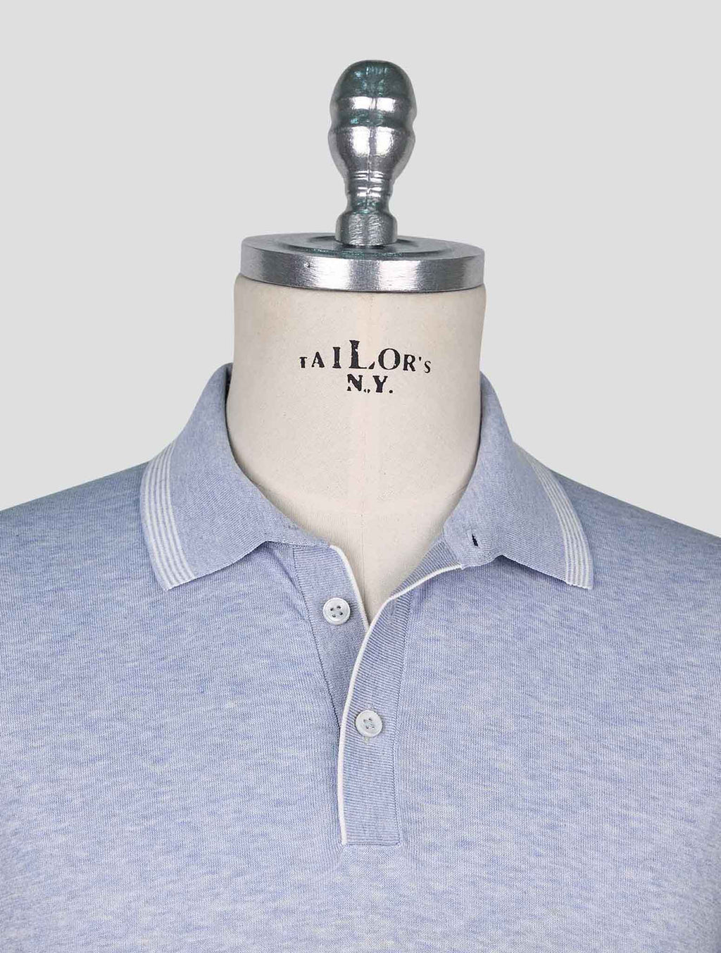 Cesare Attolini Light Blue Cotton Polo 4