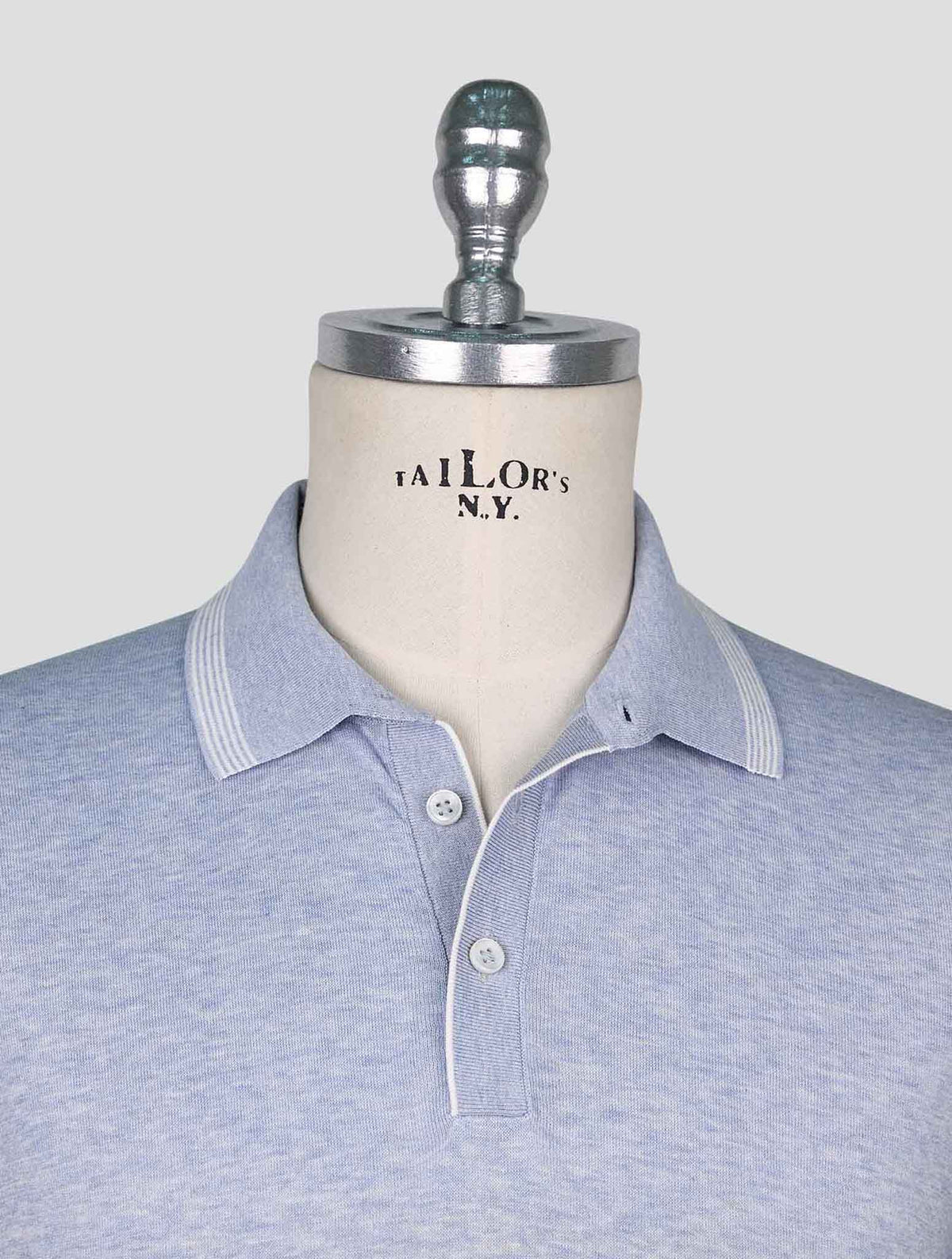 Cesare Attolini Light Blue Cotton Polo 4