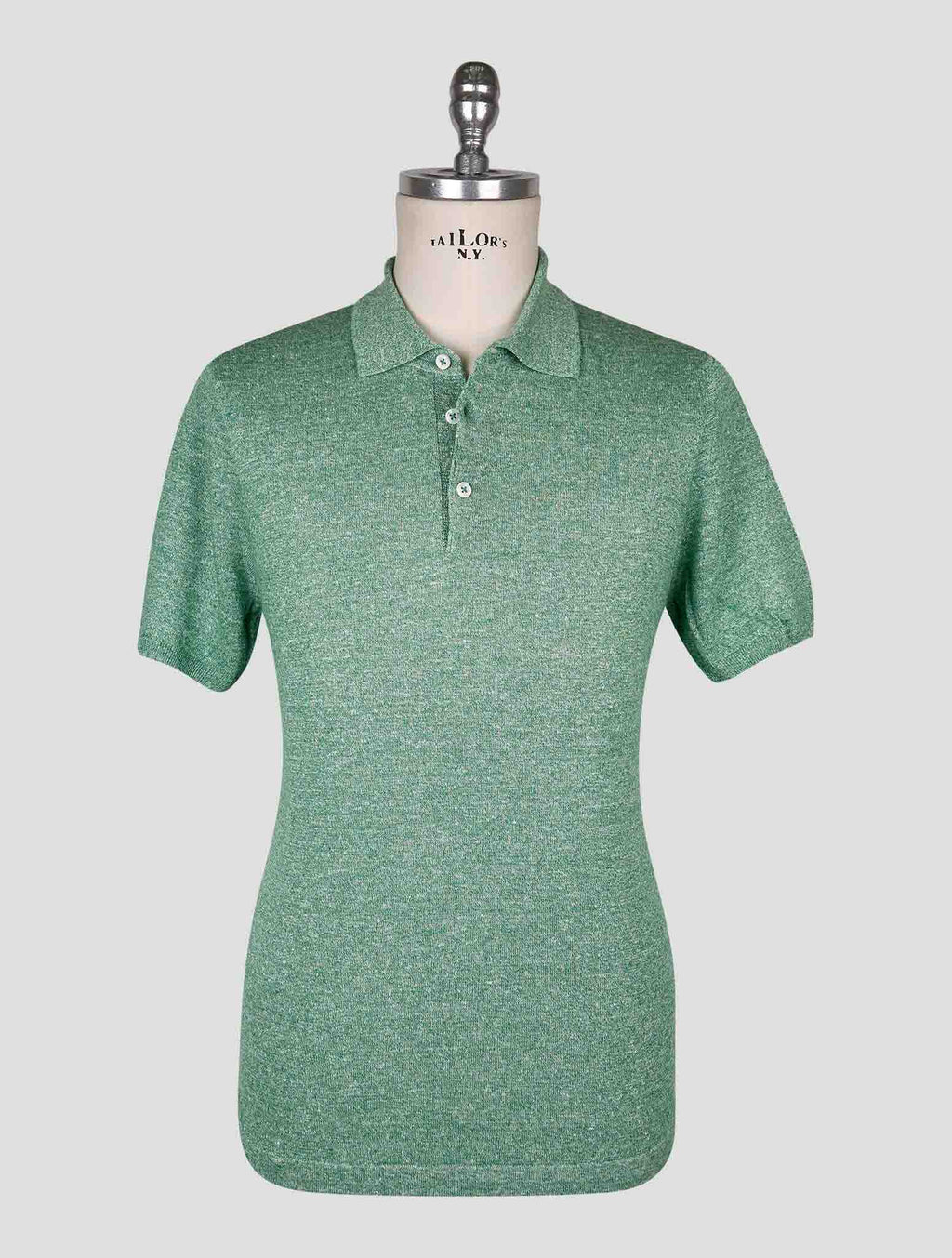 Cesare Attolini Green Linen Cotton Polo 1