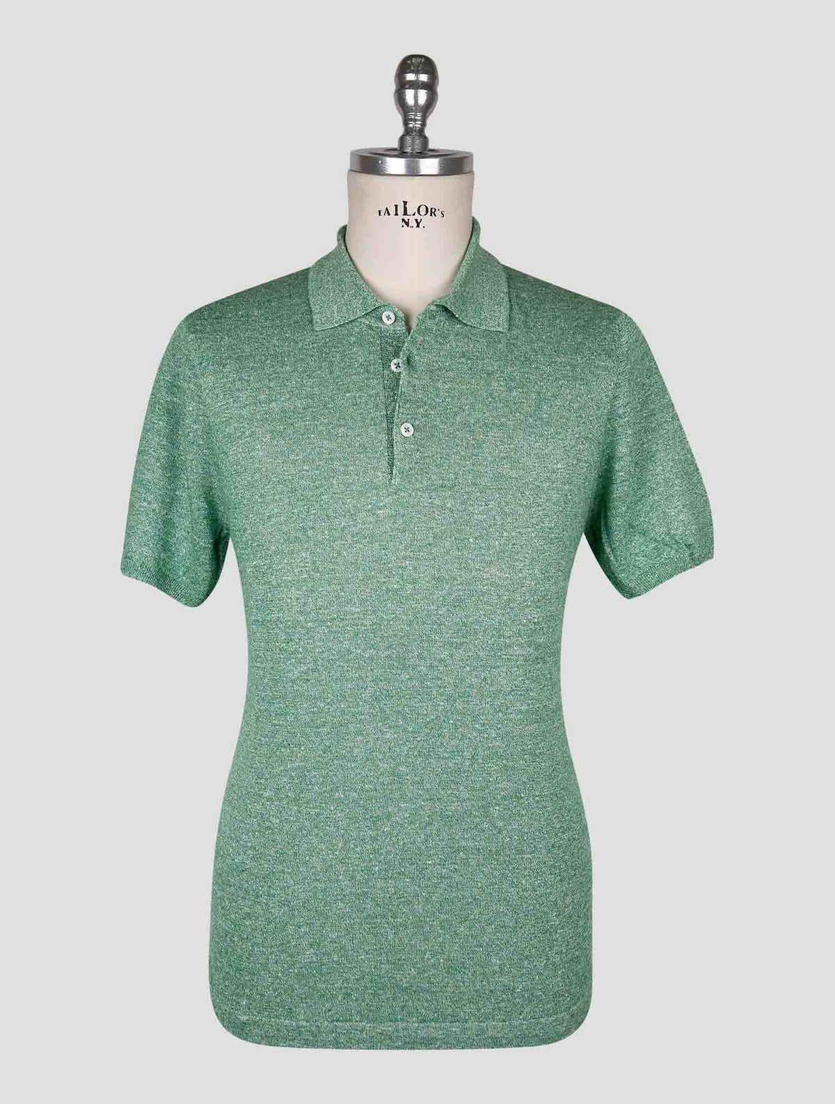 Cesare Attolini Green Linen Cotton Polo 1