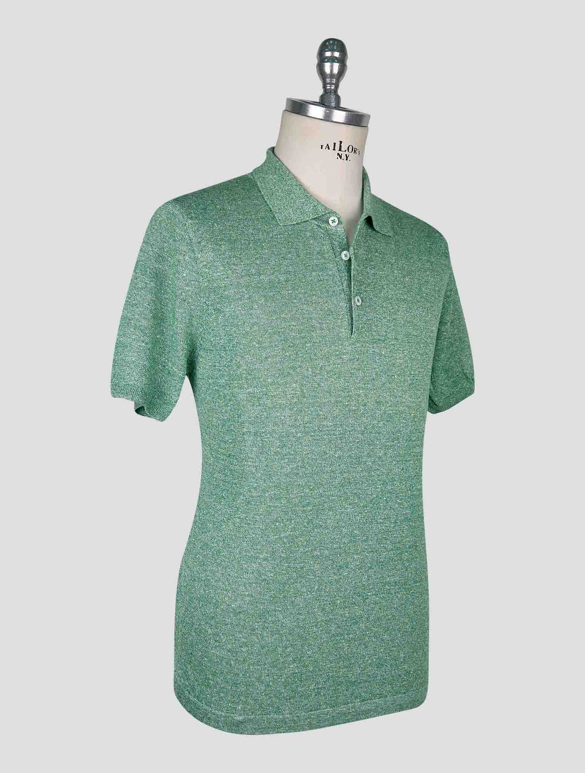 Cesare Attolini Green Linen Cotton Polo 2