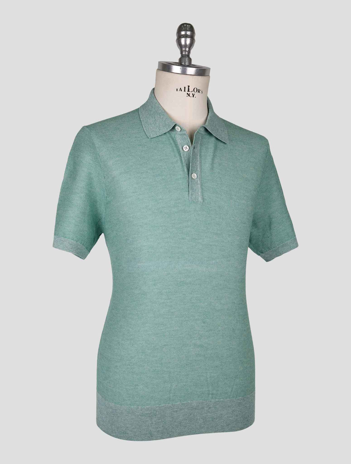 Cesare Attolini Green White Cotton Polo 2