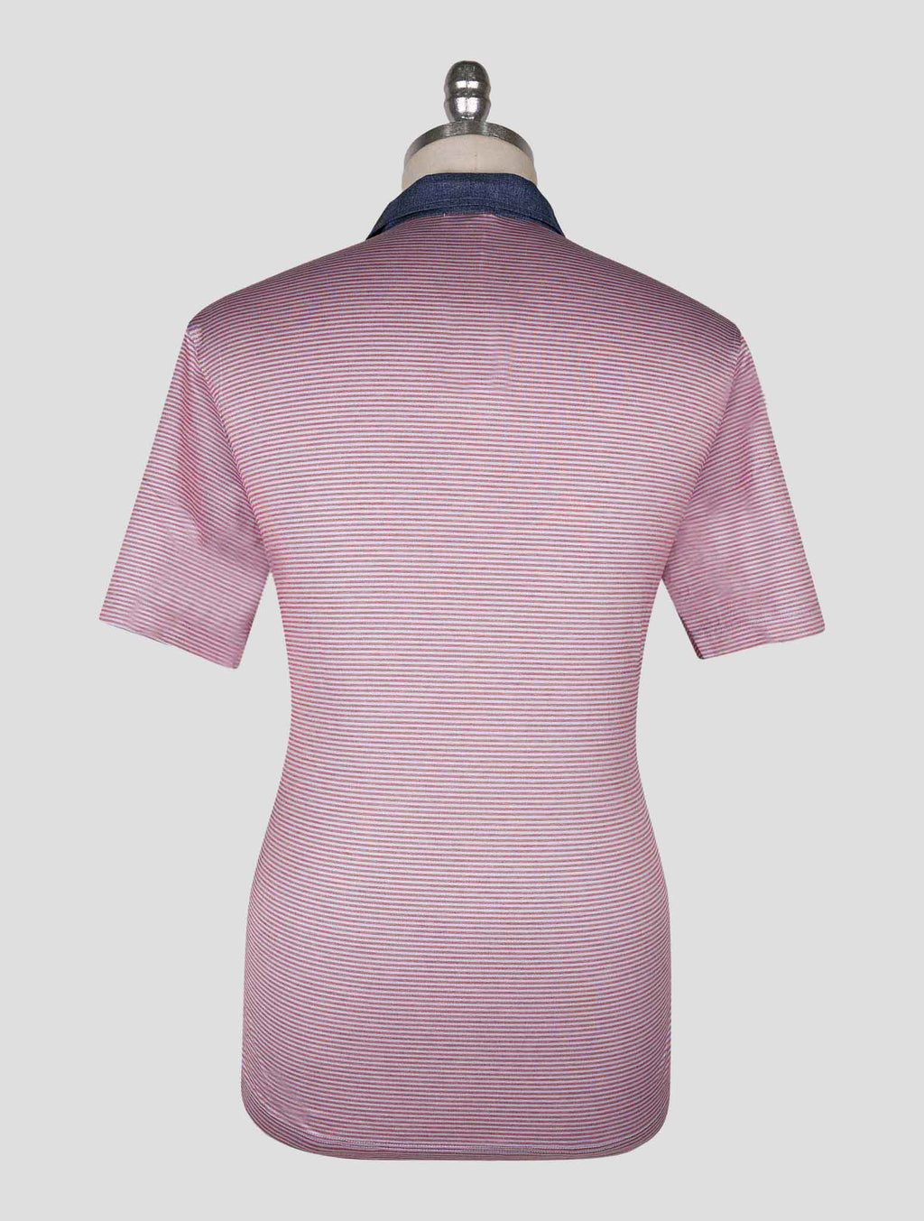 Cesare Attolini Light Blue Red Cotton Polo 3
