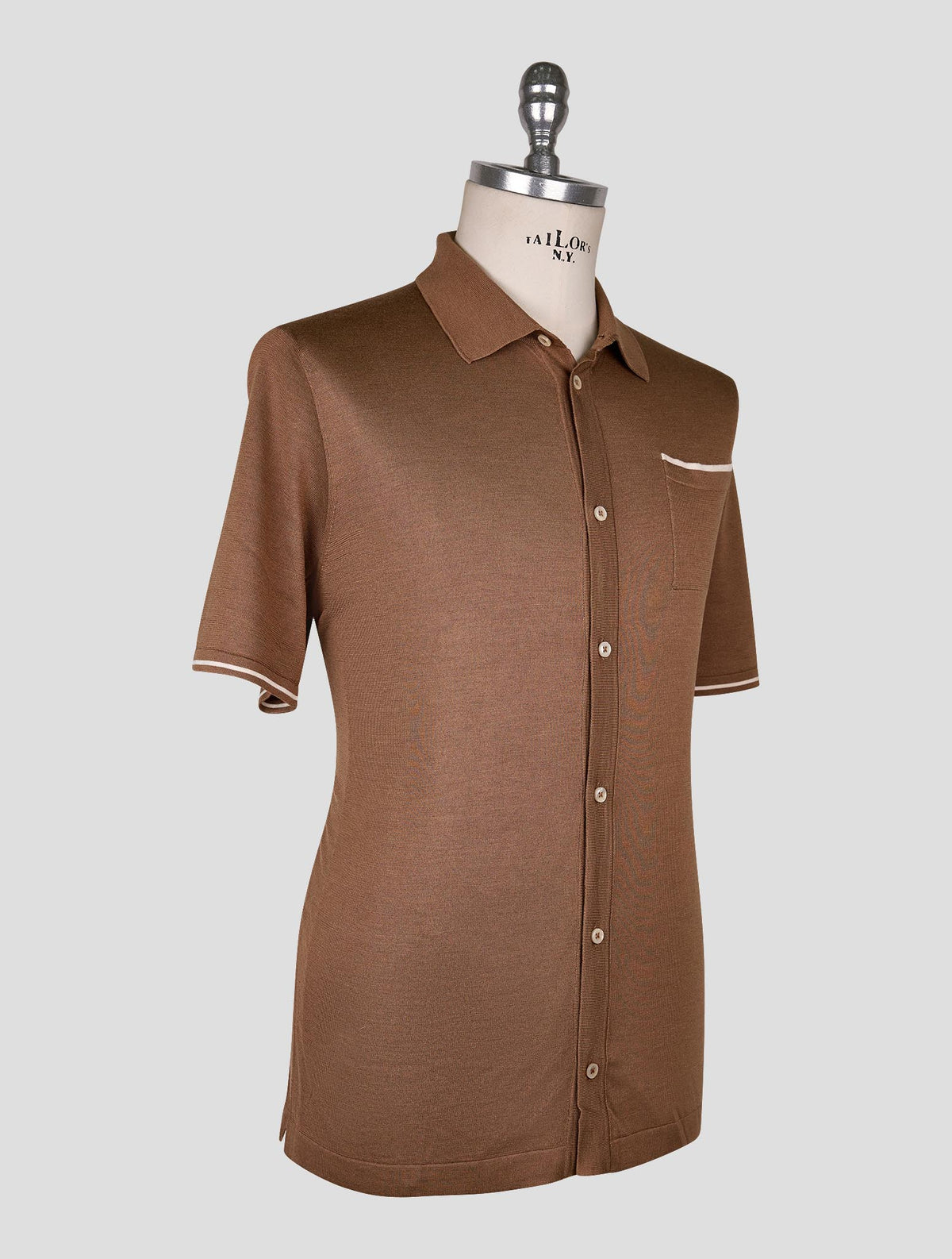 Cesare Attolini Brown Silk Shirt 2