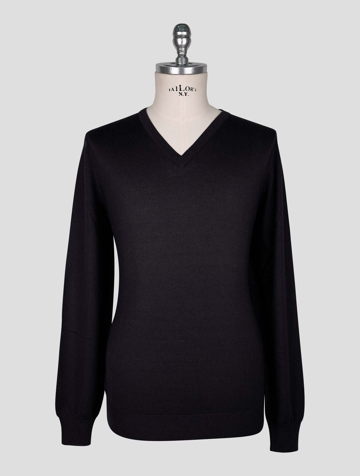 Cesare Attolini Blue Cashmere Sweater V-Neck 1