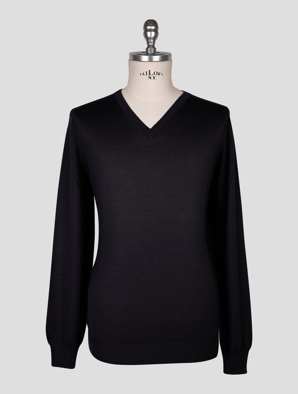 Cesare Attolini Blue Cashmere Sweater V-Neck 2