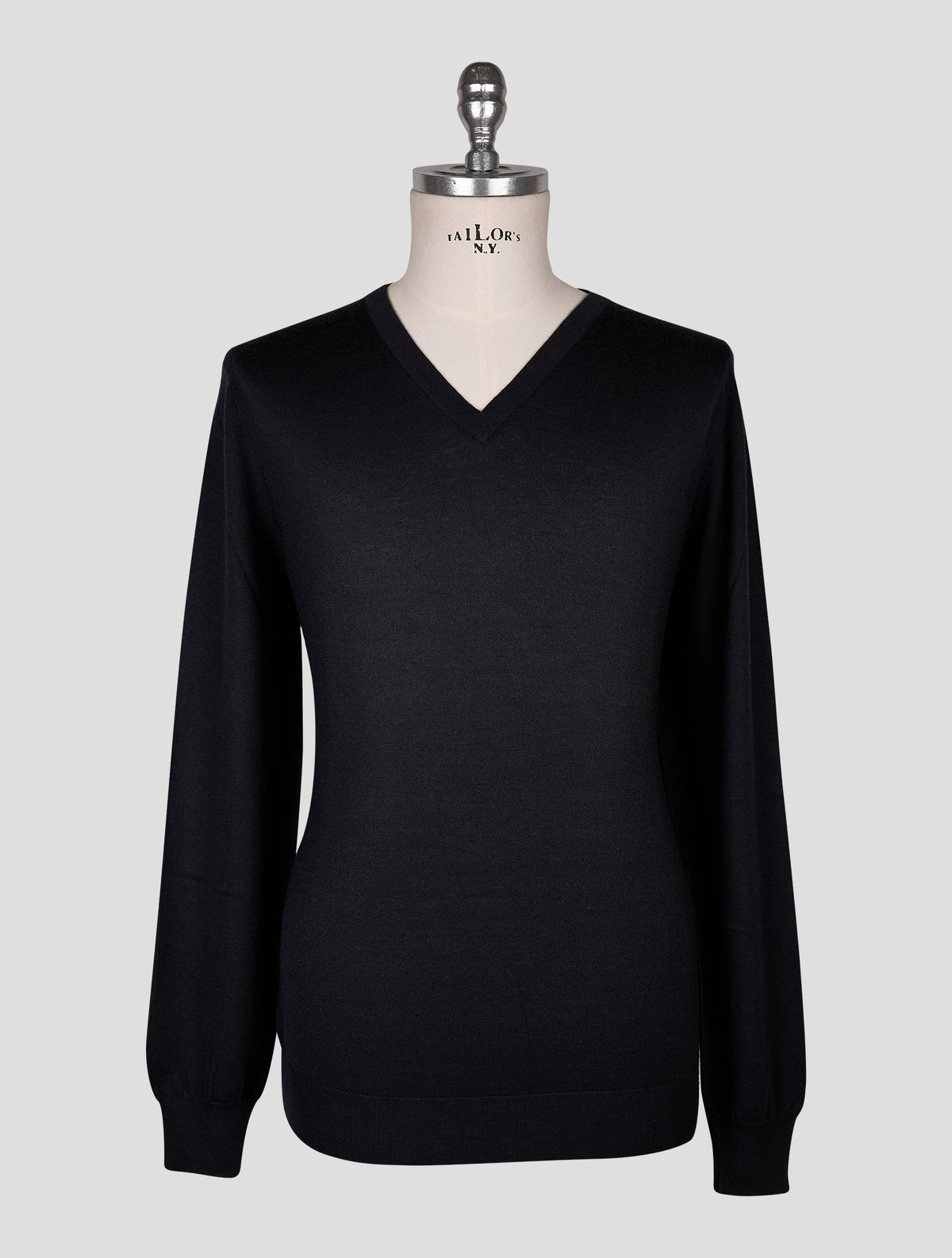 Cesare Attolini Blue Cashmere Sweater V-Neck 2