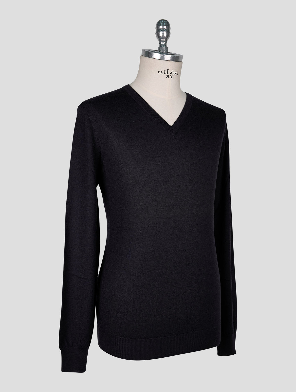 Cesare Attolini Blue Cashmere Sweater V-Neck 3