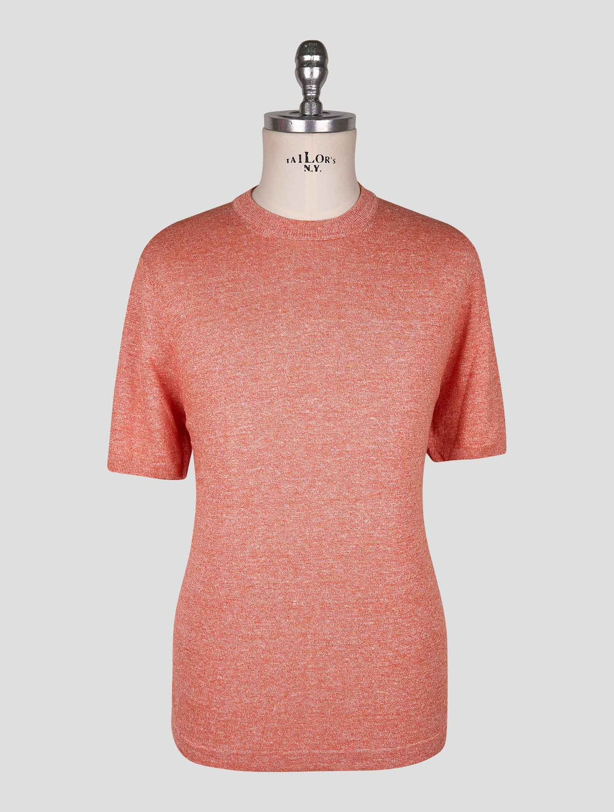 Cesare Attolini Orange Linen Cotton T-Shirt 1