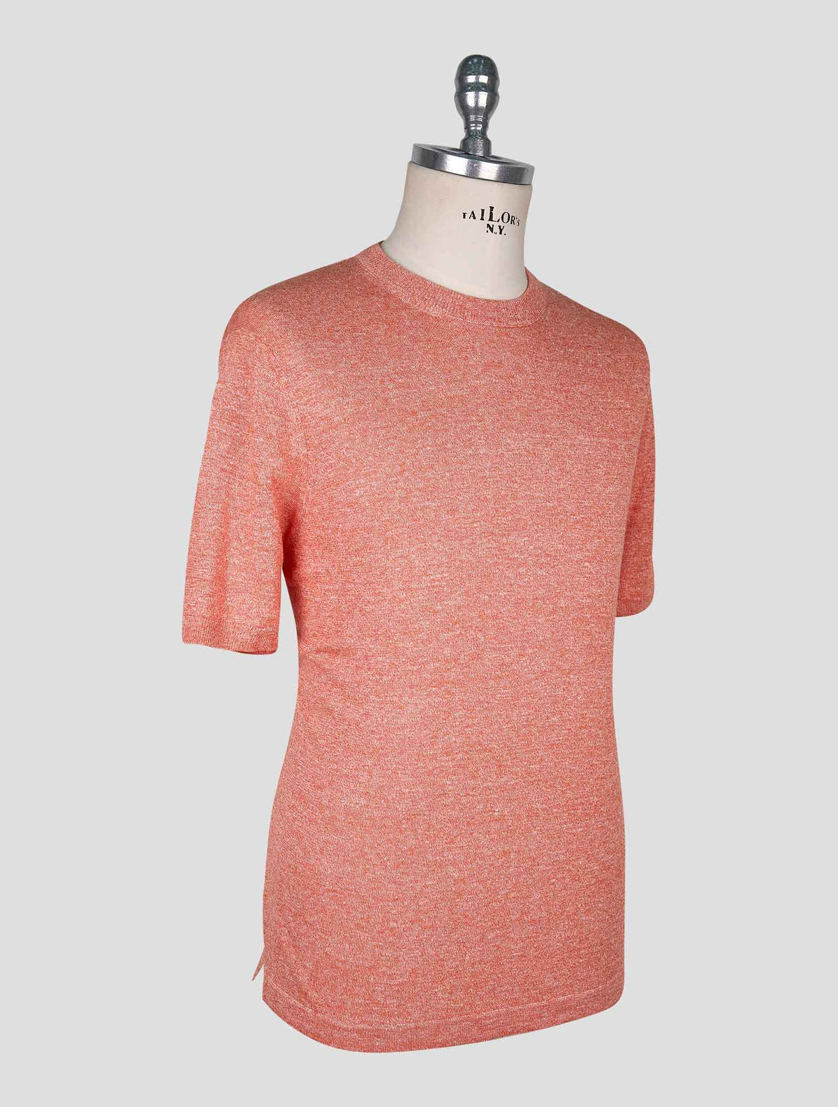 Cesare Attolini Orange Linen Cotton T-Shirt 2