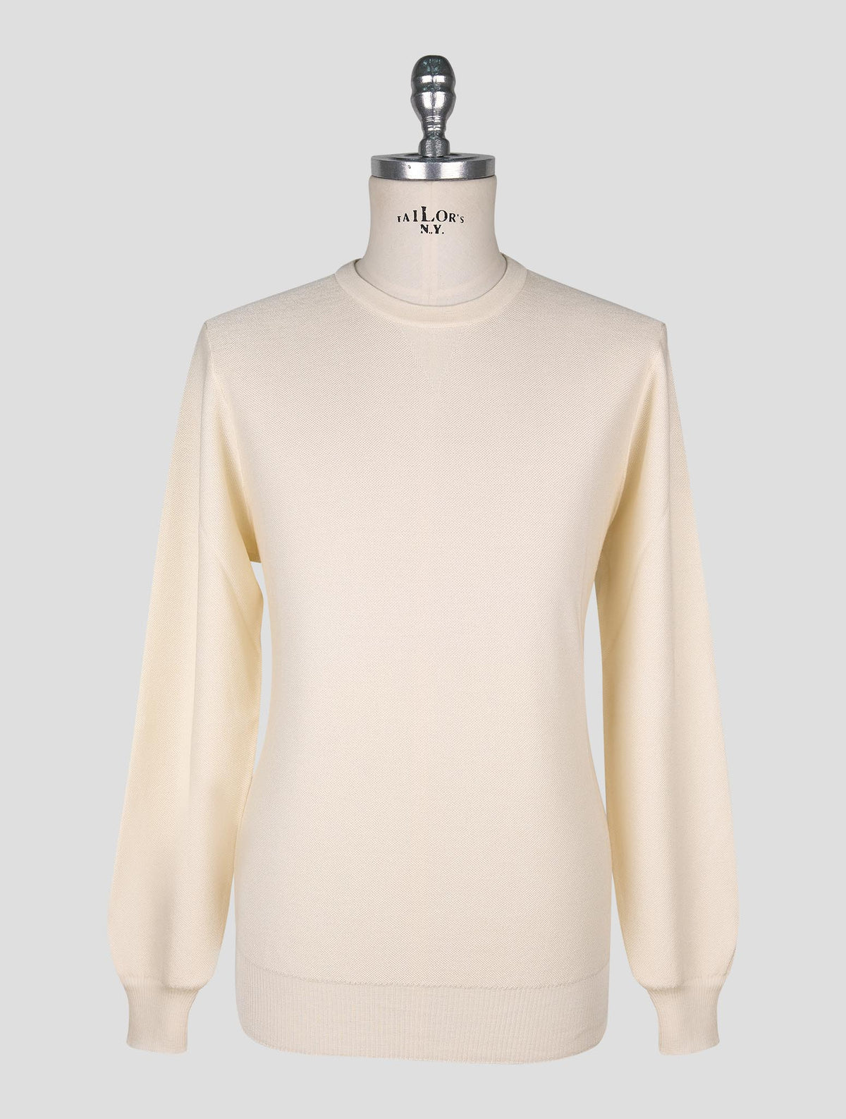 Cesare Attolini White Wool Silk  Sweater Crewneck 1