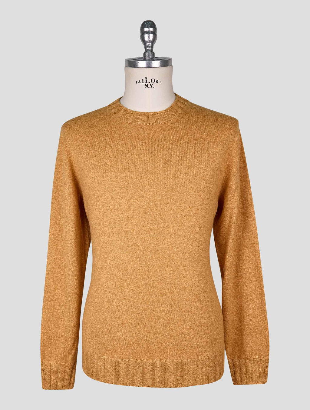 Cesare Attolini Yellow Cashmere  Sweater Crewneck 1