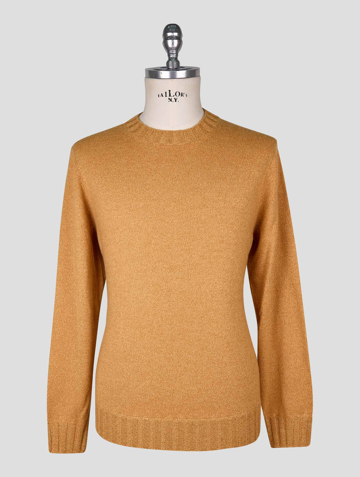 Cesare Attolini Yellow Cashmere  Sweater Crewneck 1