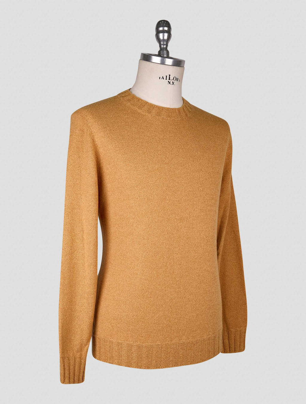 Cesare Attolini Yellow Cashmere  Sweater Crewneck 2
