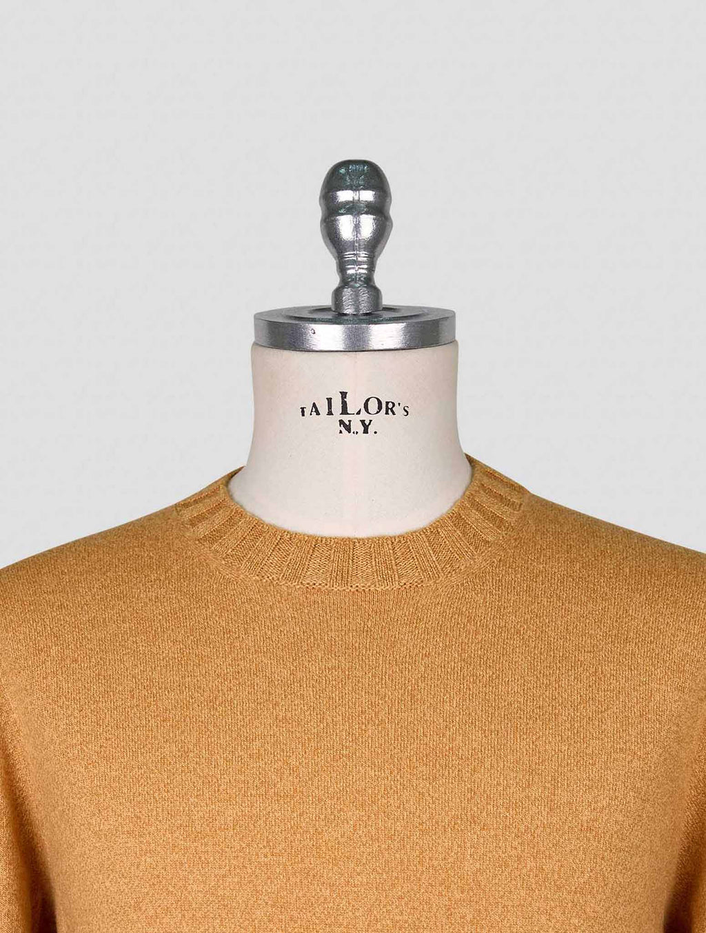 Cesare Attolini Yellow Cashmere  Sweater Crewneck 4