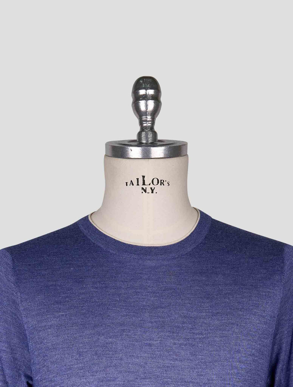Cesare Attolini Blue Cashmere Silk  Sweater Crewneck 4