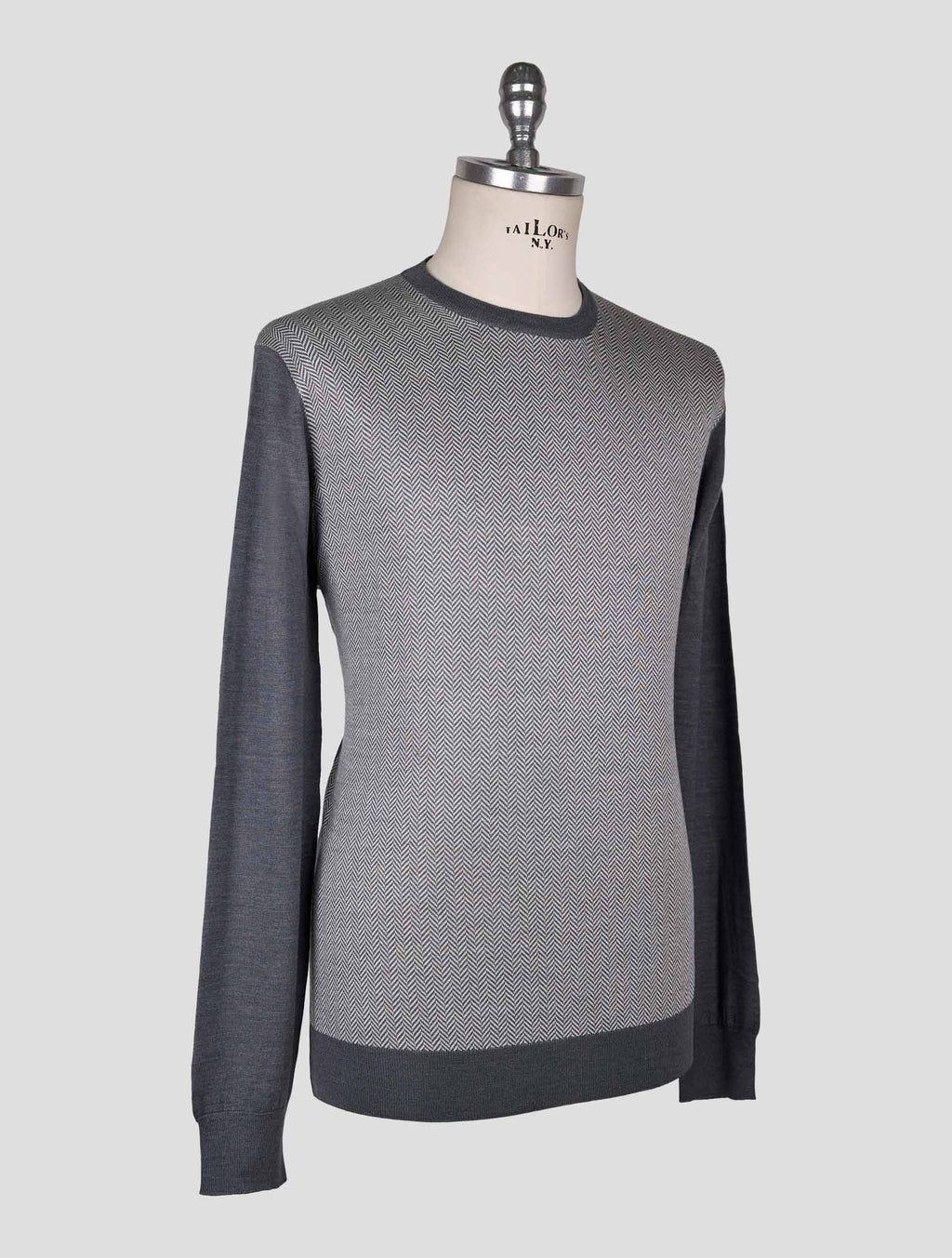 Cesare Attolini Gray Wool Silk Sweater Crewneck 2