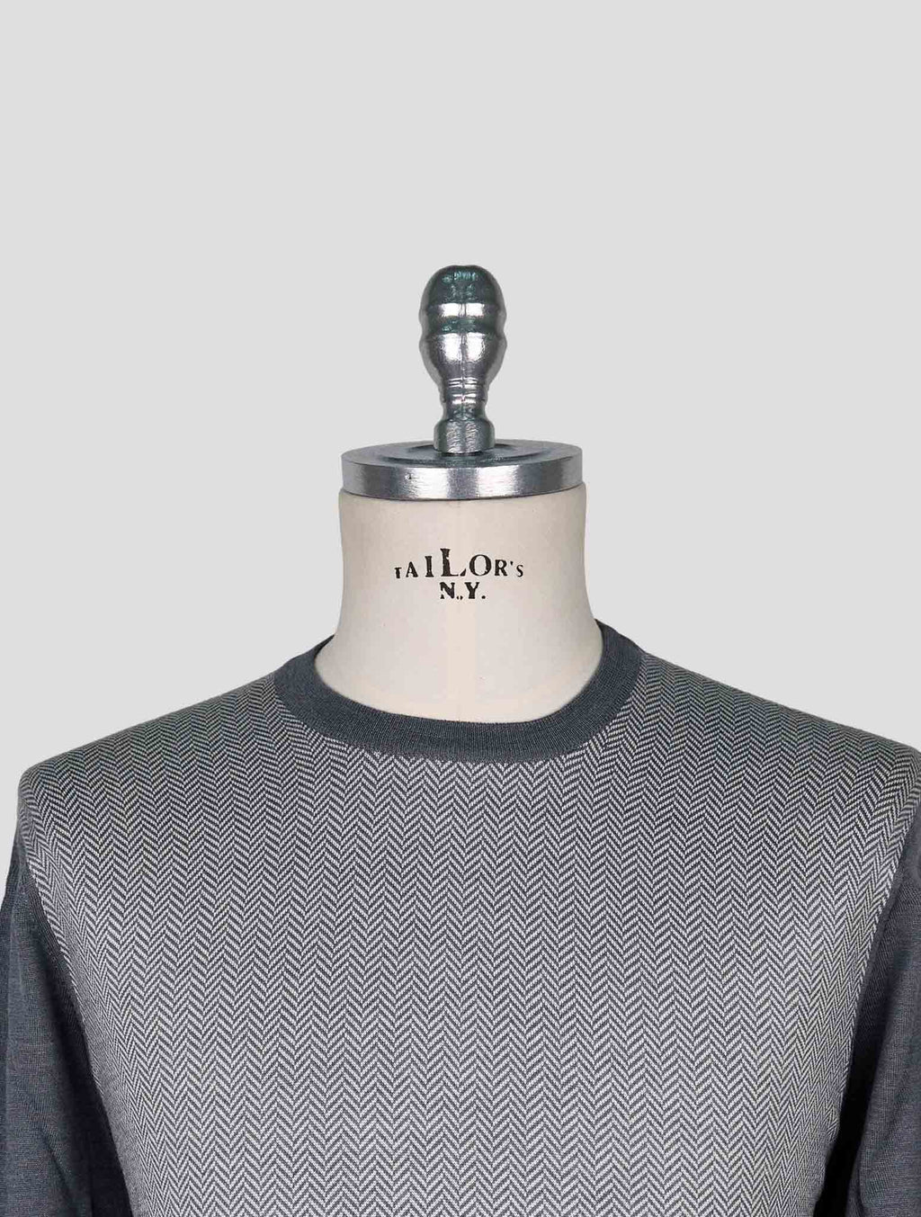 Cesare Attolini Gray Wool Silk Sweater Crewneck 4