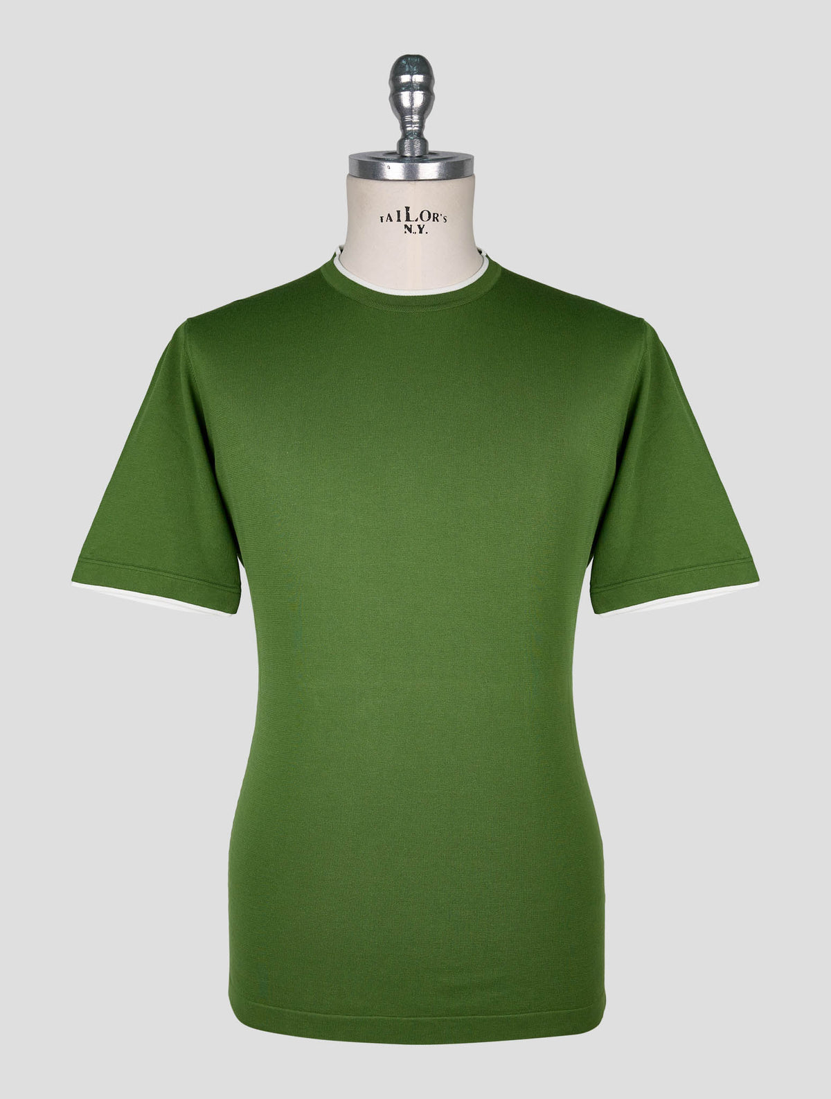 Cesare Attolini Green Cotton T-Shirt 1