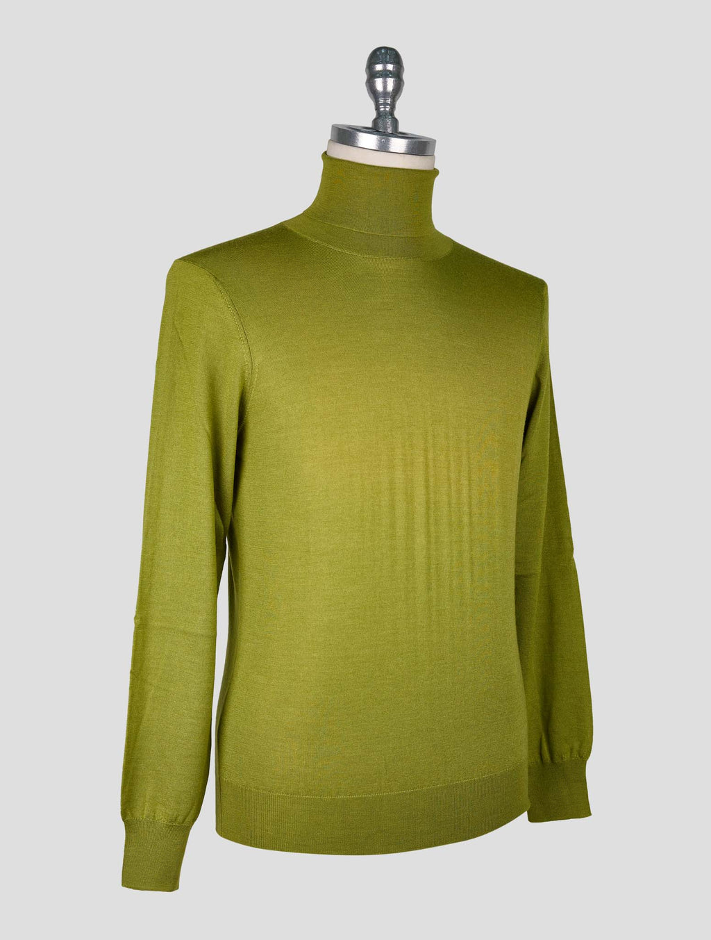 Cesare Attolini Green Cashmere Silk Sweater Turleneck 2