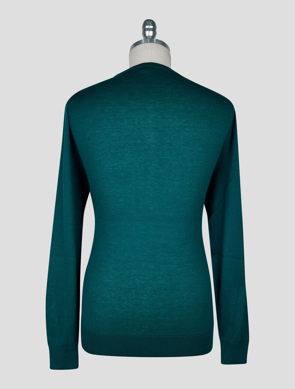 Kiton Dark Green  Cotton T-shirt Long Sleeve 3