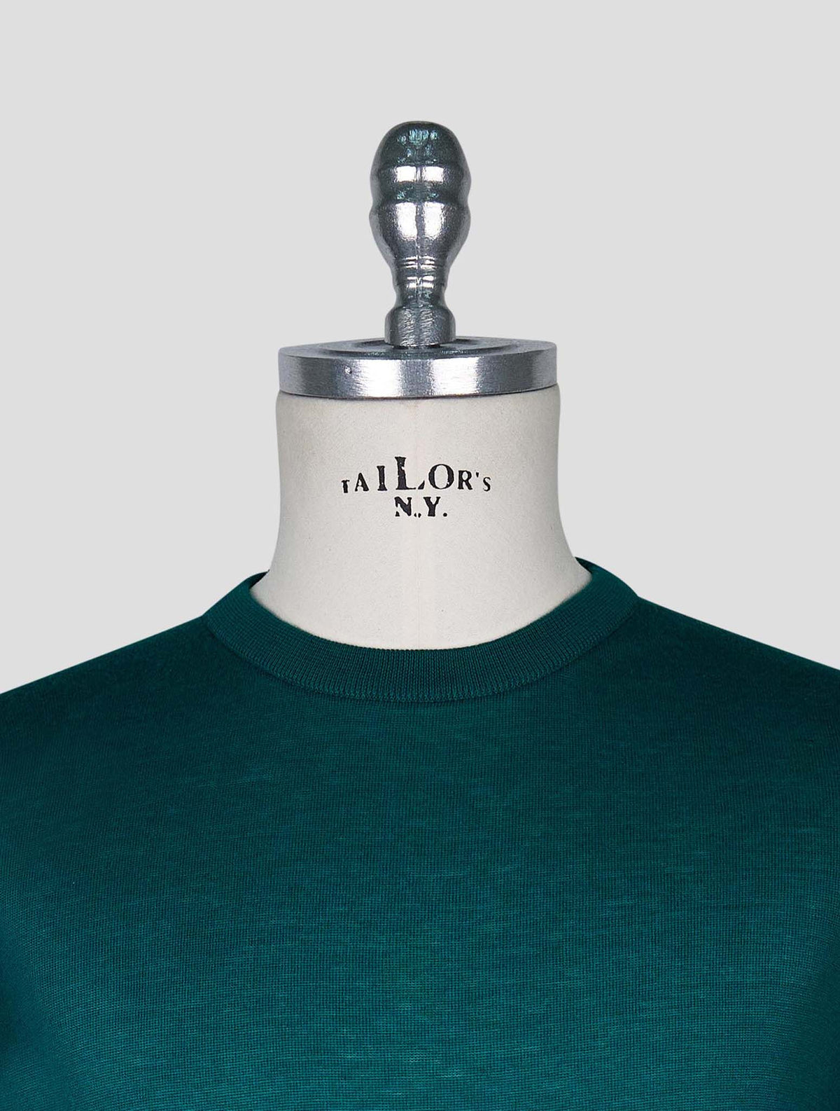Kiton Dark Green  Cotton T-shirt Long Sleeve 4