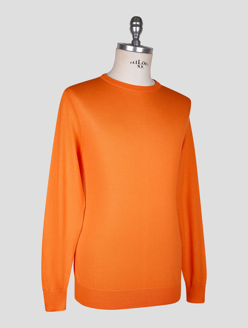 Kiton Orange Cotton T-shirt Long Sleeve 2