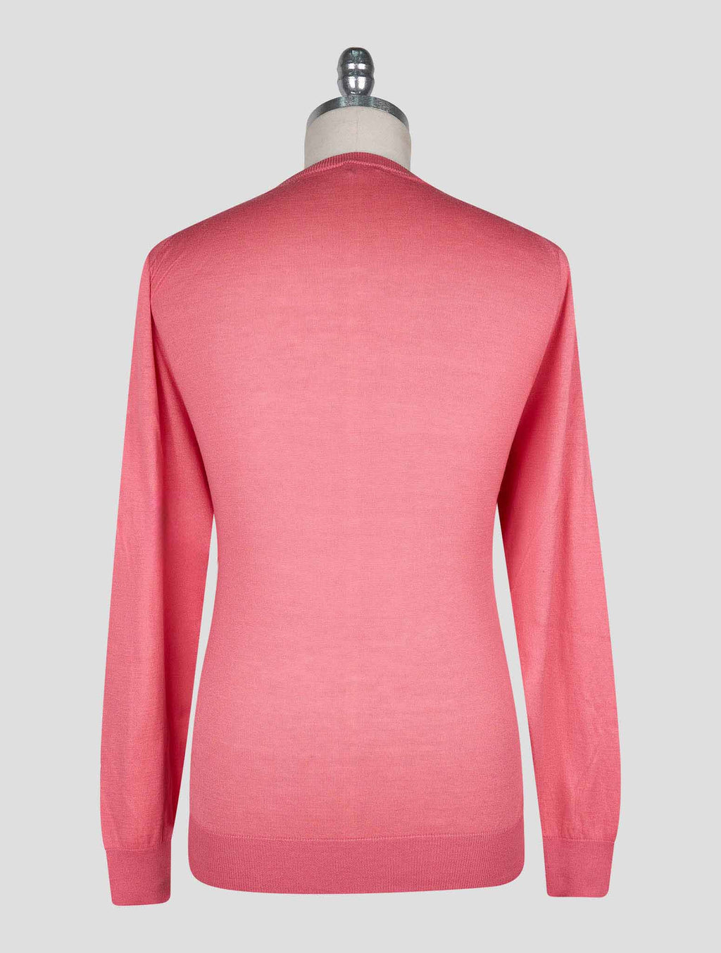 Kiton Red Cotton T-shirt Long Sleeve 3
