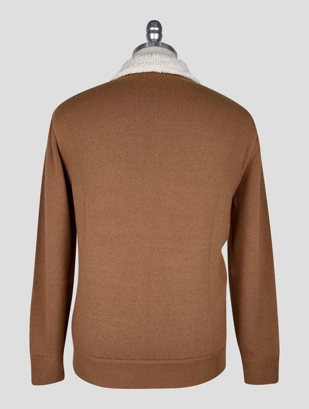 Kiton Brown Wool Cashmere Bomber Coat 3