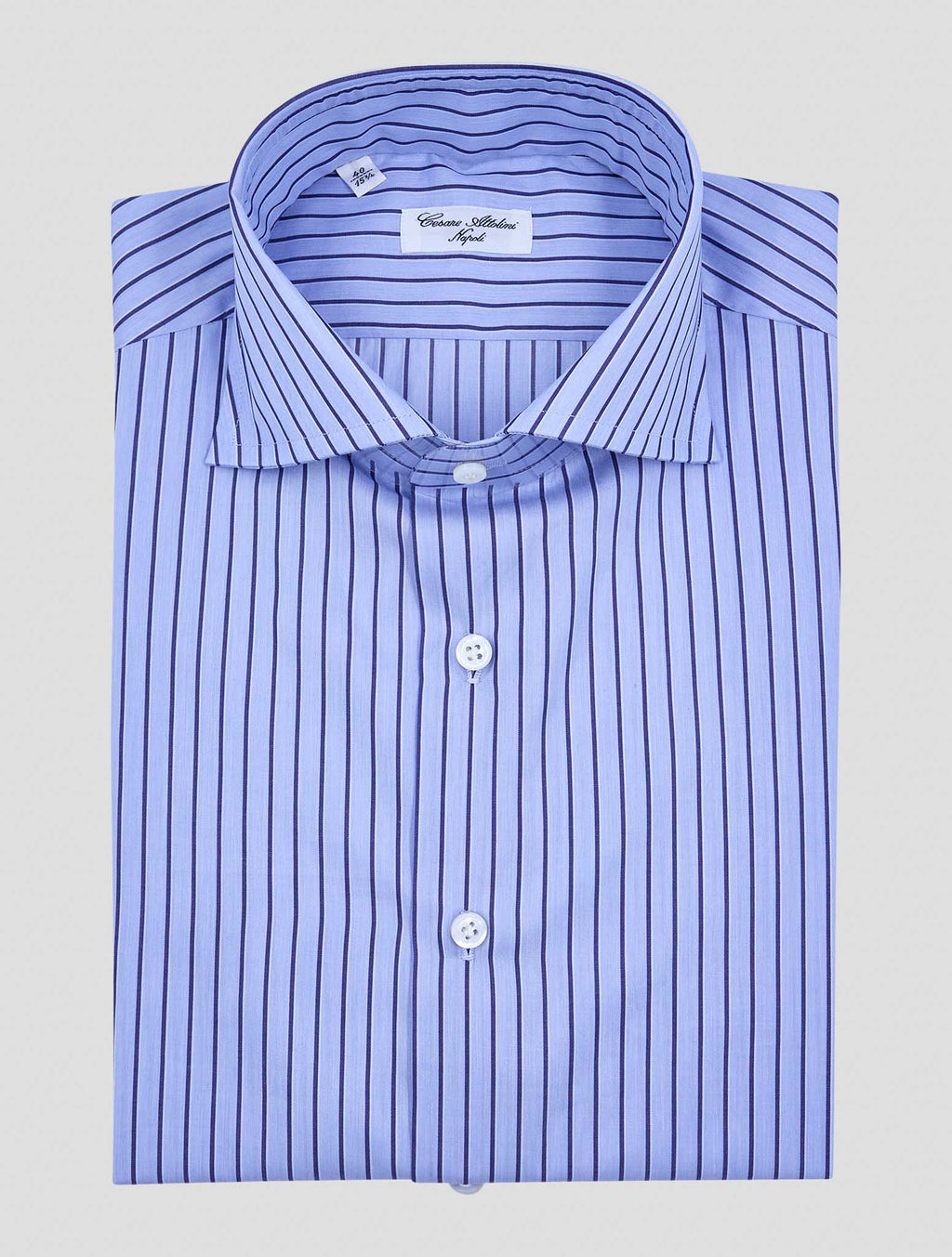 Cesare Attolini Blue Cotton Shirt 1